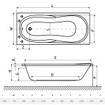 Ванна акриловая Excellent Sekwana